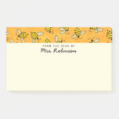 Niedlicher Bienenlehrer aus dem Schreibtisch von 1 Post-it Klebezettel (Vorderseite)