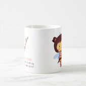 Niedlicher Bienenlehrer Vielen Dank Personalisiert Kaffeetasse (Mittel)
