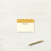 Niedlicher Bienenlehrer von der Rezeption (4x3) Post-it Klebezettel (Auf Schreibtisch)