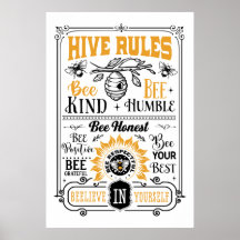 niedlicher Bienenstock regiert Wortkunst