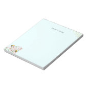 Niedlicher Bienenwabengefälle Personalisierter Nam Notizblock (Rotiert)