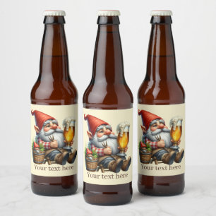 Niedlicher Bierzwerg Bierflaschenetikett
