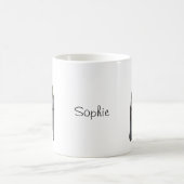 Niedlicher Big Bär mit Blume Individuelle Name Lie Kaffeetasse (Mittel)