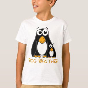 Niedlicher Big Brother Penguin Schwindler Cartoon T-Shirt