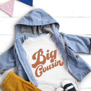 Niedlicher Big Cousin Braune Matching Family Baby T-shirt