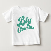 Niedlicher Big Cousin | Helle Aquamarine Matching- Baby T-shirt (Vorderseite)