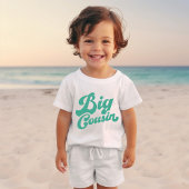Niedlicher Big Cousin | Helle Aquamarine Matching- Baby T-shirt