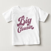 Niedlicher Big Cousin | Lila Matching Family Baby T-shirt (Vorderseite)