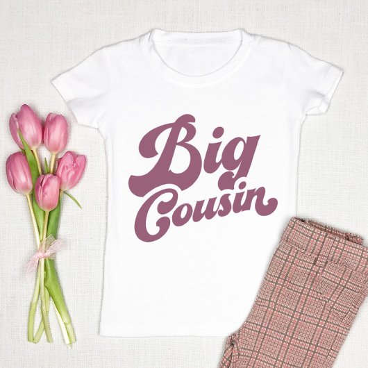 Niedlicher Big Cousin | Lila Matching Family Baby T-shirt