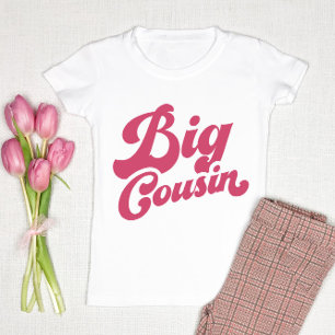 Niedlicher Big Cousin   Pink Matching Family Baby T-shirt