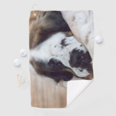 Niedlicher Big Saint Bernard Hund Golfhandtuch (Insitu)