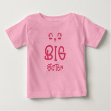 Niedlicher Big Sister Baby/Kid T - Shirt für Mädch
