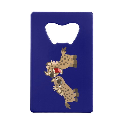 Niedlicher Big Teethed Cartoon Hyenas Flaschenöffn Kreditkarten Flaschenöffner (Vorderseite)