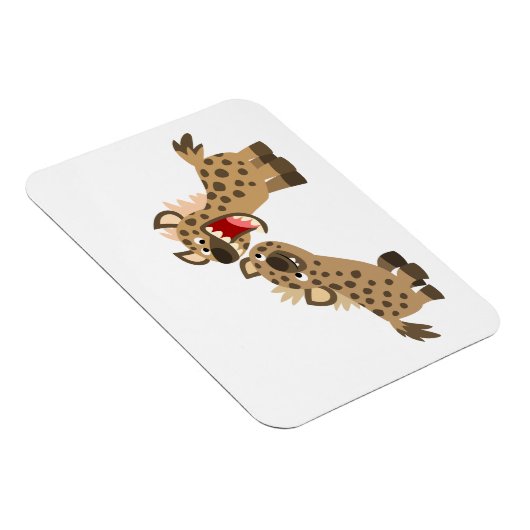Niedlicher Big Teethed Cartoon Hyenas Flexible Mag Magnet (Rechte Seite)