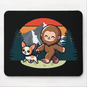 Niedlicher Bigfoot Walking Niedlich Chihuahua Mousepad