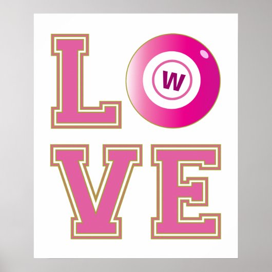 Niedlicher Bingo Lover Ihren ersten Poster (Vorne)