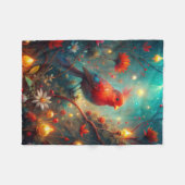 Niedlicher Bird Fleecedecke (Vorderseite (Horizontal))
