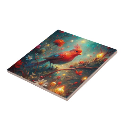 Niedlicher Bird Fliese (Seite)