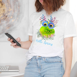 Niedlicher Bird Hello Spring T-Shirt