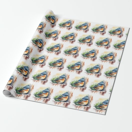 Niedlicher Bird-of-Prey Geschenkpapier (Ungerollt)