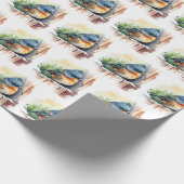 Niedlicher Bird-of-Prey Geschenkpapier (Ecke)