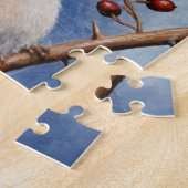 Niedlicher Bird Oregon Junco und Winterberries Puzzle (Seite)