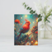 Niedlicher Bird Postkarte (Stehend Vorderseite)