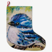 Niedlicher Bird-Strumpf Großer Weihnachtsstrumpf (Vorderseite)