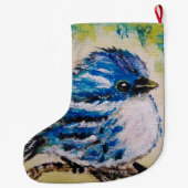 Niedlicher Bird-Strumpf Großer Weihnachtsstrumpf (Rückseite)