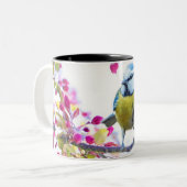 Niedlicher Bird Zweifarbige Tasse (Vorderseite Links)