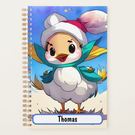 Niedlicher Birdie-Planer mit individualisierbarem Planer (Vorderseite)