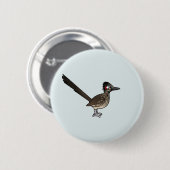 Niedlicher Birdorable Roadrunner Button (Vorne & Hinten)