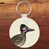 Niedlicher Birdorable Roadrunner Schlüsselanhänger (Vorderseite)