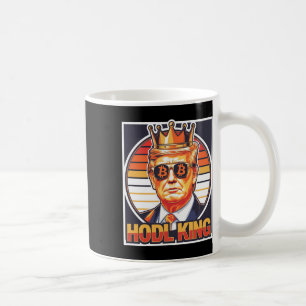Niedlicher Bitcoin King Trump Crypto Shades Future Kaffeetasse