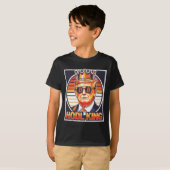 Niedlicher Bitcoin King Trump Crypto Shades Future T-Shirt (Vorne ganz)