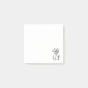 Niedlicher Bixcon Frise HundeCartoon Post-it Klebezettel