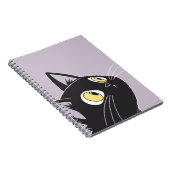 Niedlicher Black Cat Cartoon - Kinder-Notebook Notizblock (Rechte Seite)