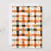 Niedlicher Black Cat & Ghost Halloween Boo Einladung (Rückseite)