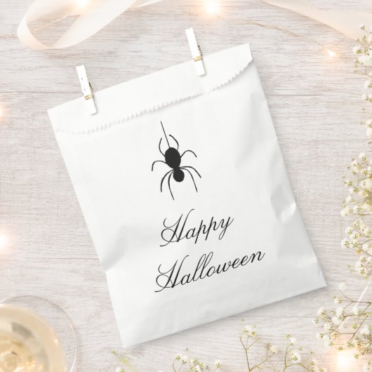 Niedlicher Black Spider Halloween-Party Trick oder Geschenktütchen (Ausgeschnitten)