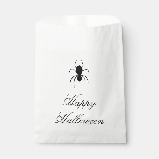 Niedlicher Black Spider Halloween-Party Trick oder Geschenktütchen (Vorderseite)