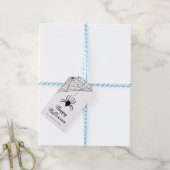 Niedlicher Black Spider Happy Halloween Geschenkanhänger (Mit Garn)