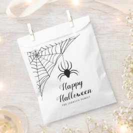 Niedlicher Black Spider Happy Halloween Geschenktütchen