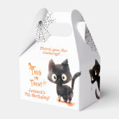 Niedlicher Black Trick oder Treat Halloween-Geburt Geschenkschachtel (Vorderseite)