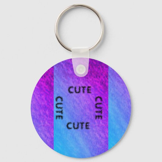 NIEDLICHER BLACK UND LILA BLUE SCHLÜSSELANHÄNGER (Vorderseite)