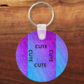 NIEDLICHER BLACK UND LILA BLUE SCHLÜSSELANHÄNGER (Vorderseite)