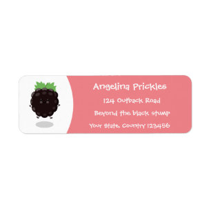 Niedlicher BlackBerry lila Cartoon