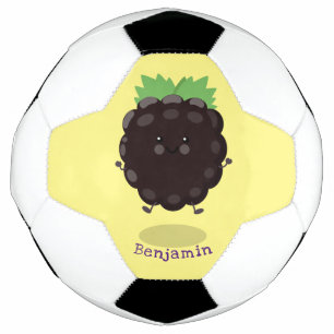 Niedlicher BlackBerry lila Cartoon Fußball
