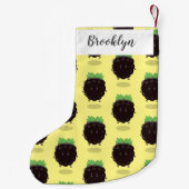 Niedlicher BlackBerry lila Cartoon Kleiner Weihnachtsstrumpf (Rückseite)