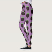 Niedlicher BlackBerry lila Cartoon Leggings (Links)