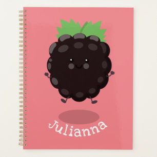 Niedlicher BlackBerry lila Cartoon Planer